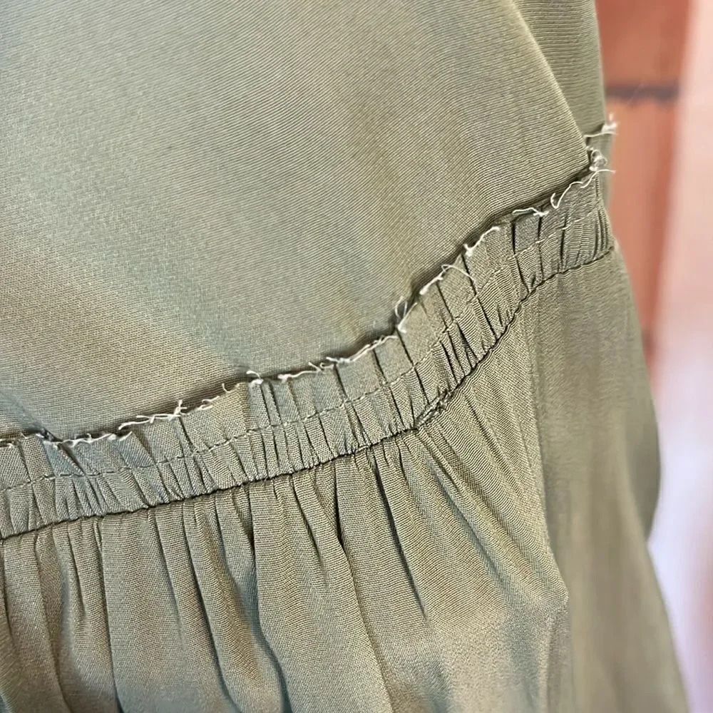 Ramy Brook Avocado/Sage Green Embroidered Hayley Midi Dress, size MEDIUM - Picture 16 of 17